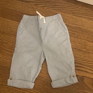 Janie and jack Light Blue Striped Baby Pants